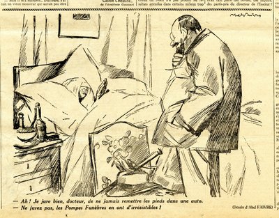 Candide, satirico in bianco e nero da Jules Abel Faivre