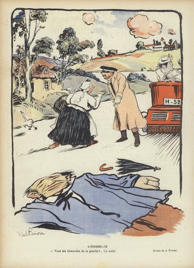 Compensazione. Illustrazione per Le Rire da Jules Abel Faivre