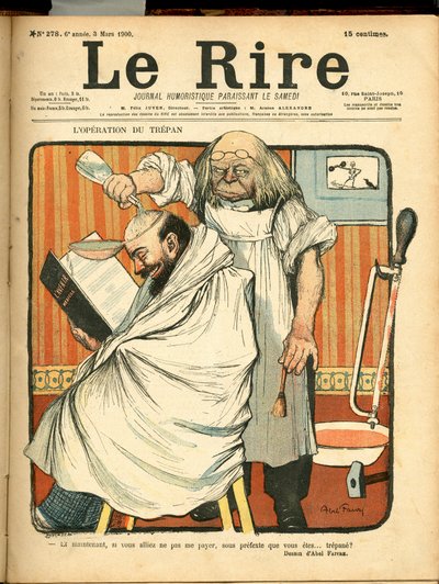 Copertina di Le Rire, numero 278, Satirico a Colori da Jules Abel Faivre