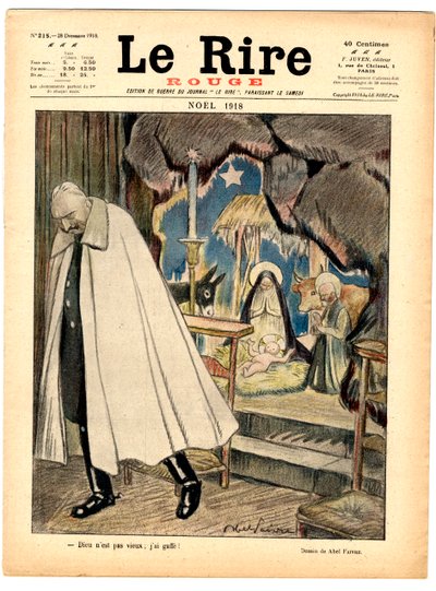 Copertina di The Red Laughter, satirico a colori da Jules Abel Faivre