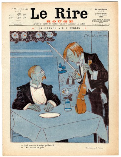 Copertina di Le Rire Rouge, satirico a colori da Jules Abel Faivre