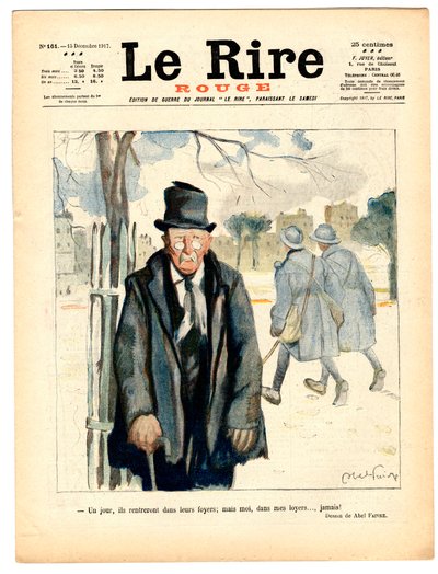 Copertina di Le Rire Rouge, satirico a colori da Jules Abel Faivre