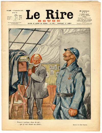 Copertina di The Red Laughter, Satirico a colori da Jules Abel Faivre