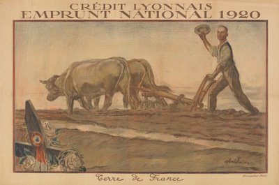 Crédit Lyonnais, Prestito Nazionale 1920, Terra di Francia da Jules Abel Faivre
