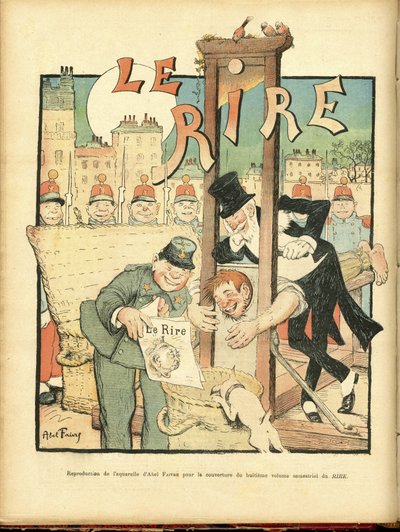 Illustrazione di Abel Faivre (1867-1945) per la Copertina di Le Rire da Jules Abel Faivre
