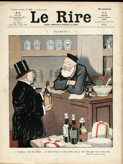 Illustrazione di Abel Faivre (1867-1945) per la Copertina di Le Rire da Jules Abel Faivre