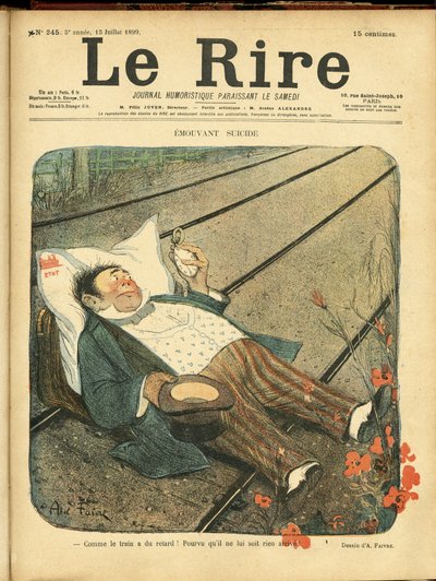 Illustrazione di Abel Faivre (1867-1945) per la Copertina di Le Rire da Jules Abel Faivre