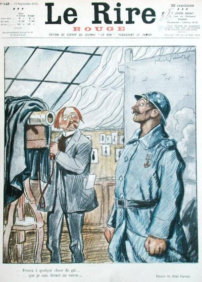 Il soldato francese con il fotografo, caricatura dalla copertina di 