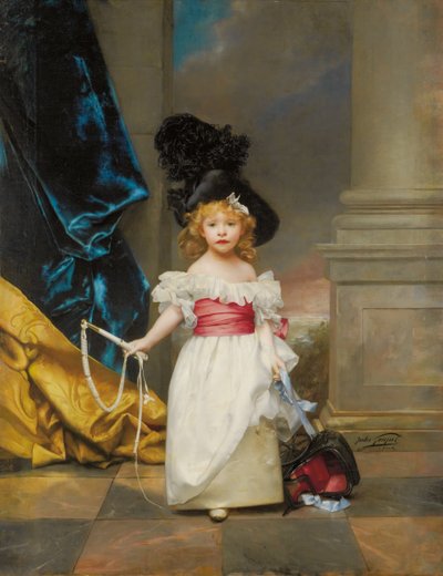 Ritratto di Therese Girard di tre anni e sette mesi, 1882 da Jules Adolphe Goupil