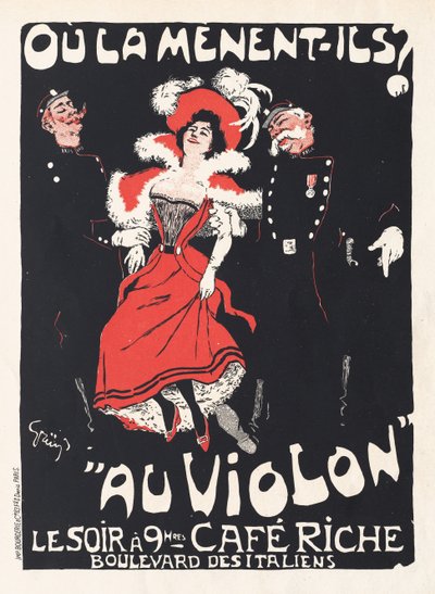 Dove la portano Al Violino, 1897 da Jules Alexandre Grün