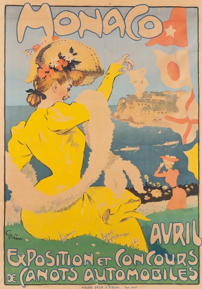 Monaco, c. 1908 da Jules Alexandre Gruen or Grun