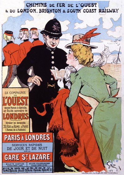 Turismo in Inghilterra da Jules Alexandre Gruen or Grun