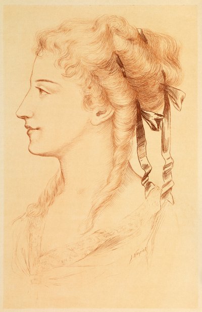 Ritratto di Armande Bejart da Jules Armand Hanriot