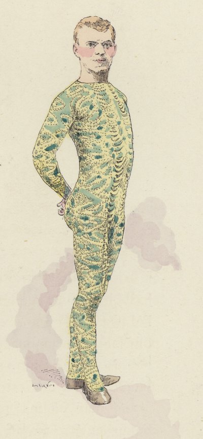 Ginnasta del circo in body da Jules Arsene (after) Garnier