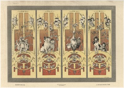Scimmie, gatti, aironi e cani, tavola 3 da 