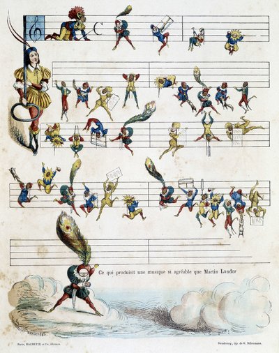 Note musicali su uno spartito da Jules Baric