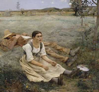 Fienagione, 1877 da Jules Bastien Lepage
