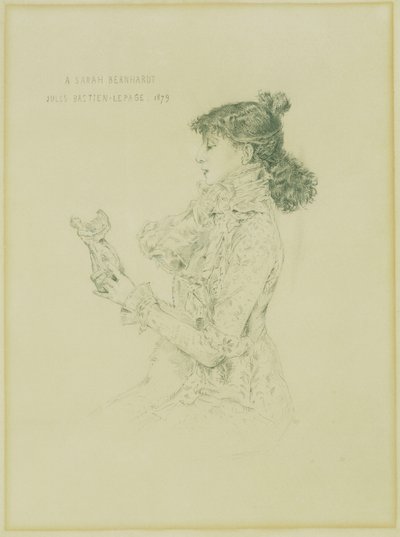 Ritratto di Sarah Bernhardt, 1879 da Jules Bastien Lepage