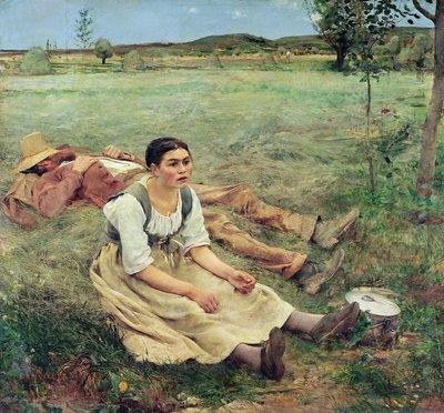 I fienaioli, 1877 da Jules Bastien Lepage