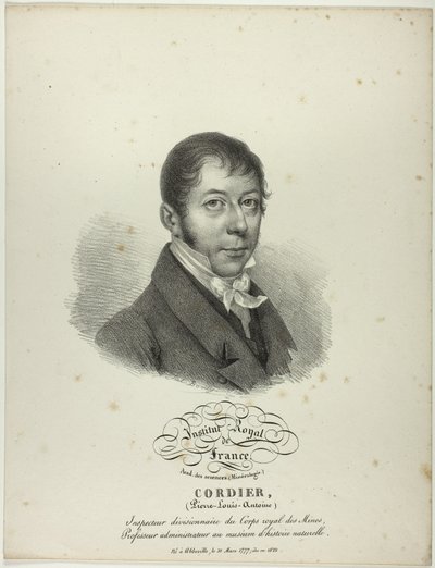 Ritratto di Pierre-Louis-Antoine Cordier da Jules Boilly