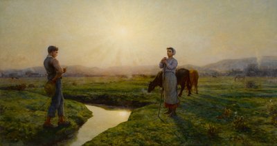 Al mattino, 1883 da Jules Breton
