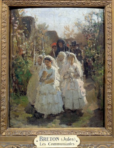 Le prime comunioni a Courrières di Jules Breton da Jules Breton