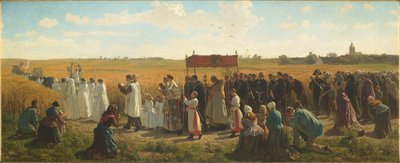 La benedizione del grano in Artois da Jules Breton