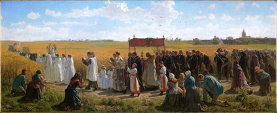La benedizione del grano in Artois da Jules Breton