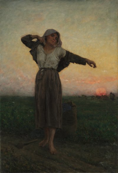 La raccoglitrice stanca da Jules Breton