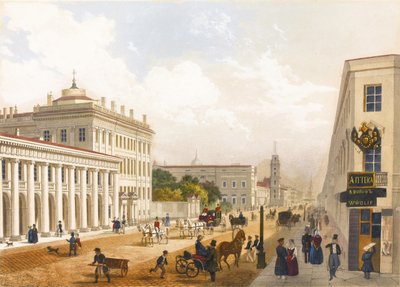 Veduta della Prospettiva Nevsky a San Pietroburgo da Jules Charlemagne