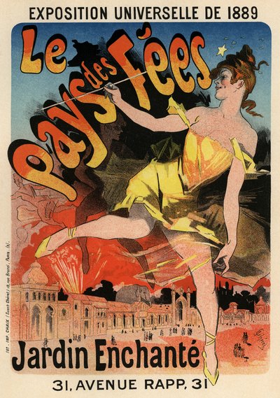 Le Pays des Fees Poster da Jules Cheret