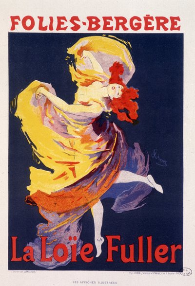 Loie Fuller alle Folies Bergère - di Jules Chéret, c. 1890 da Jules Cheret