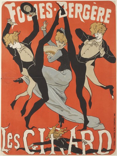 Manifesto per Les Girards alle Folies-Bergère da Jules Cheret