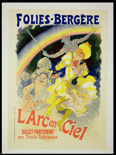 Riproduzione di un poster pubblicitario 