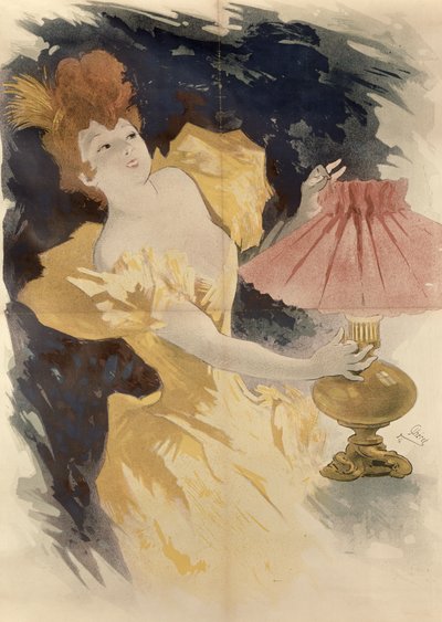 Saxoleine (Pubblicità per olio da lampada), Francia anni 1890 da Jules Cheret