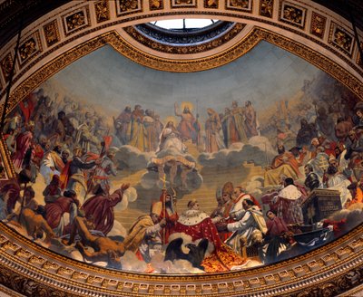 Storia e glorificazione del cristianesimo, dipinto della cupola della Chiesa della Madeleine da Jules Claude Ziegler