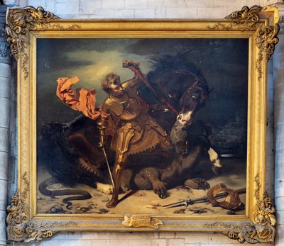 San Giorgio che uccide il drago da Jules Claude Ziegler