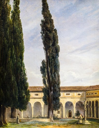 Interno del chiostro da Jules Coignet