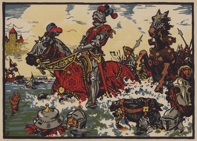 Vittoria degli svizzeri sui borgognoni nella battaglia di Morat, 22 giugno 1476 da Jules Courvoisier