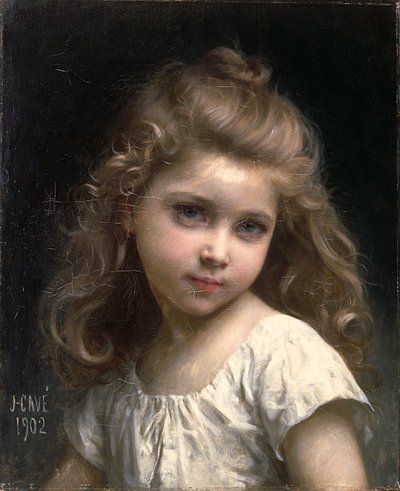 Ritratto di una giovane ragazza da Jules Cyrille Cave