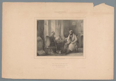 Filantropo in conversazione con un prete (serie: Virtù e vizi) da Jules  David