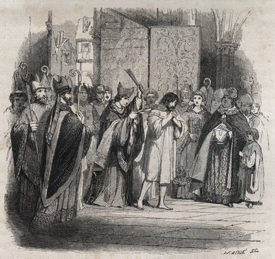 Penitenza di Raimondo VI, conte di Tolosa da Jules David