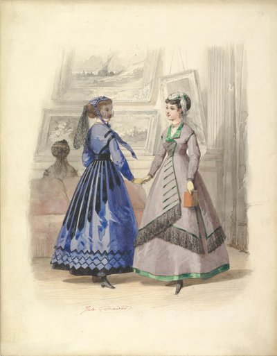 Due donne in una galleria d