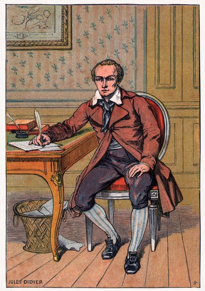 Andre Chenier, c.1900 (incisione) da Jules Didier