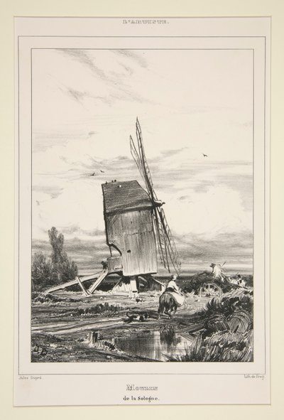 Mulino della Sologne da Jules Dupré