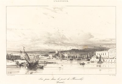 Veduta nel Porto di Plymouth da Jules Dupré