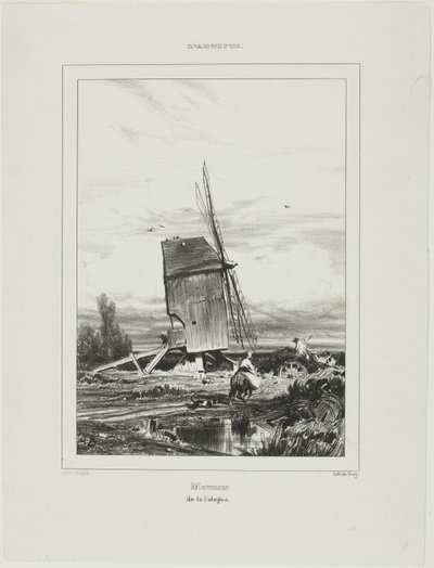 Mulino a vento di Sologne da Jules Dupré