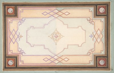 Progetto per un soffitto da Jules Edmond Charles Lachaise and Eugène Pierre Gourdet