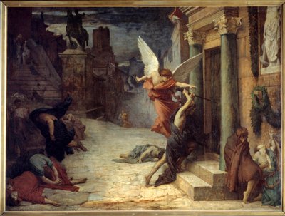La peste a Roma (rappresentazione allegorica) da Jules Elie Delaunay