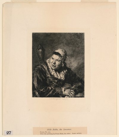 Hille Bobbe, la strega, da "Incisioni di quadri nel Metropolitan Museum, New York" da Jules Ferdinand Jacquemart